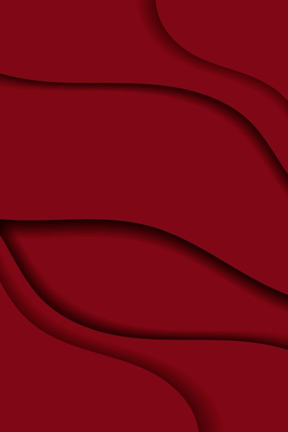 Vector gratuito fondo de vector abstracto ondulado rojo estampado