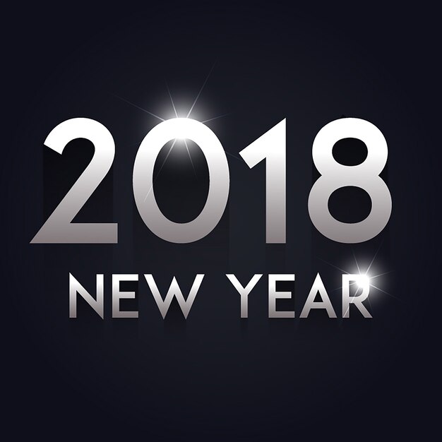 Fondo de Vector Año Nuevo 2018