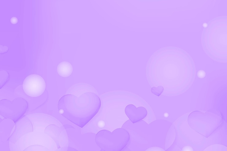 Vector gratuito fondo de vector corazón burbuja patrón púrpura