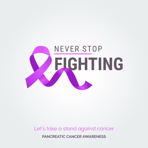 Vector gratuito fondo de vector de curación irradiada campaña contra el cáncer de páncreas