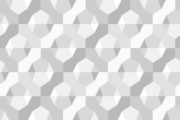 Fondo de vector gris simple patrón geométrico 3D