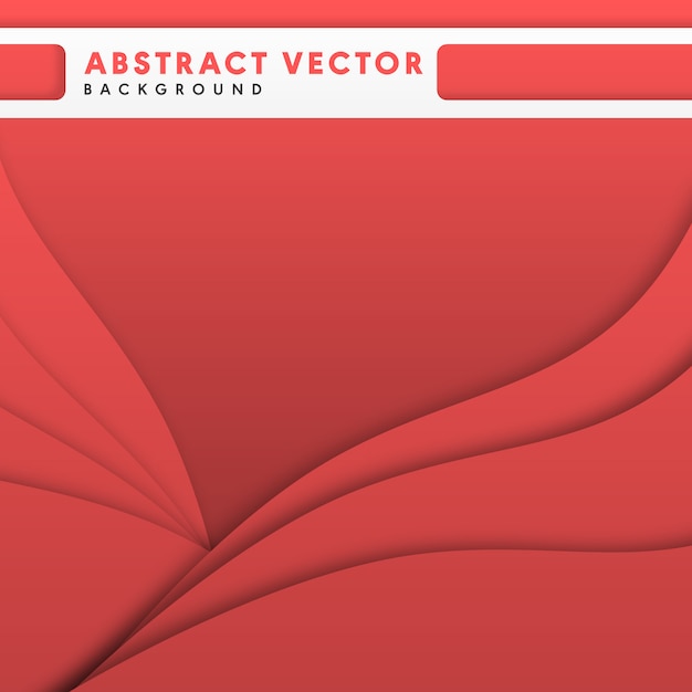 Fondo de vector multipropósito abstracto rojo Coral