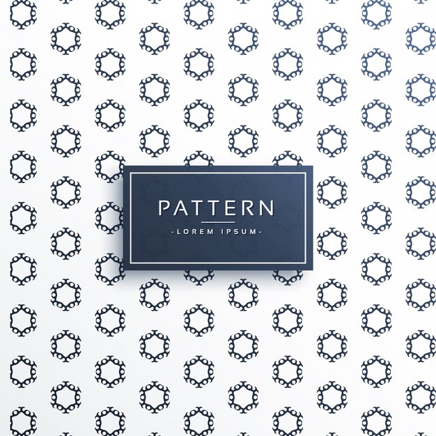 Fondo de vector de patrón decorativo hexagonal
