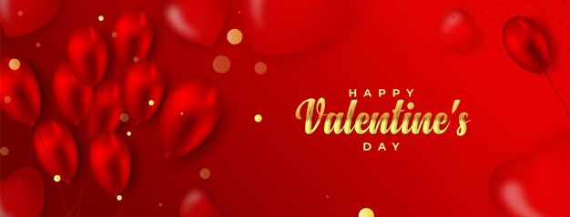Fondo de vector realista día de san valentín