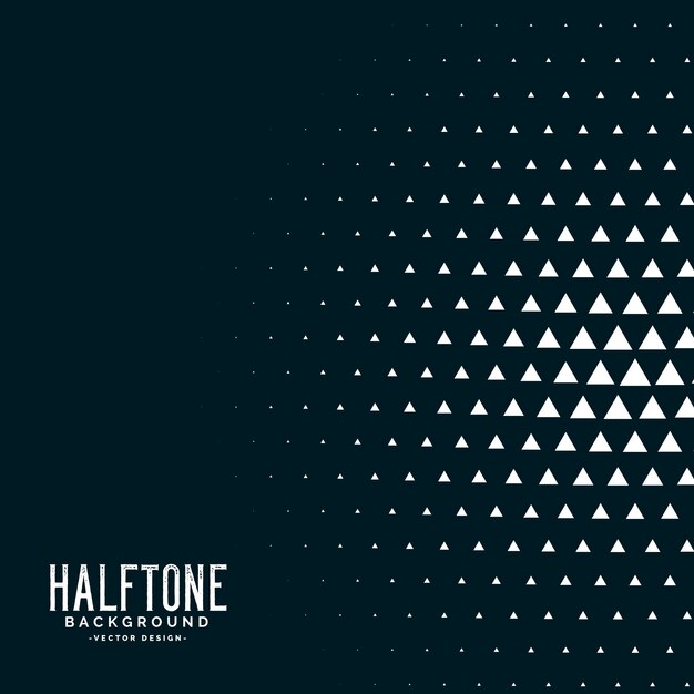 Fondo de vector de semitono triángulo negro