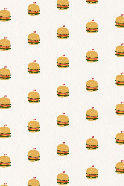 Fondo de vector transparente hamburguesa