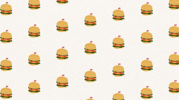 Fondo de vector transparente hamburguesa