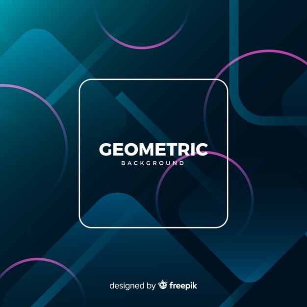 Fondo vectorial con formas geométricas