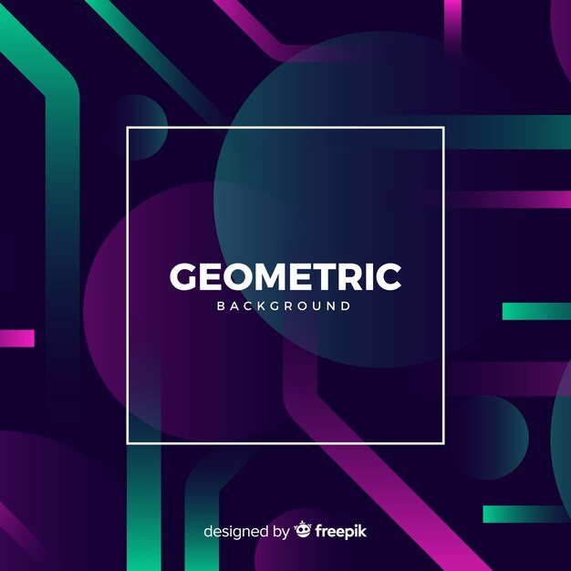 Fondo vectorial con formas geométricas