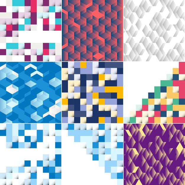 Fondo vectorial con una ilustración de cuadrados abstractos adecuados para usar como diseño de fondo en carteles, folletos, portadas y folletos