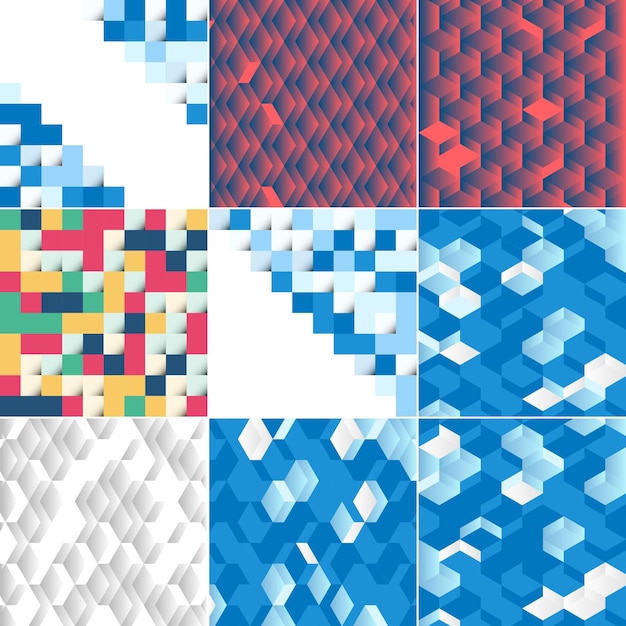 Fondo vectorial con una ilustración de cuadrados abstractos adecuados para usar como diseño de fondo para volantes de carteles