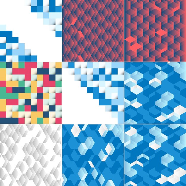 Fondo vectorial con una ilustración de cuadrados abstractos adecuados para usar como diseño de fondo para volantes de carteles