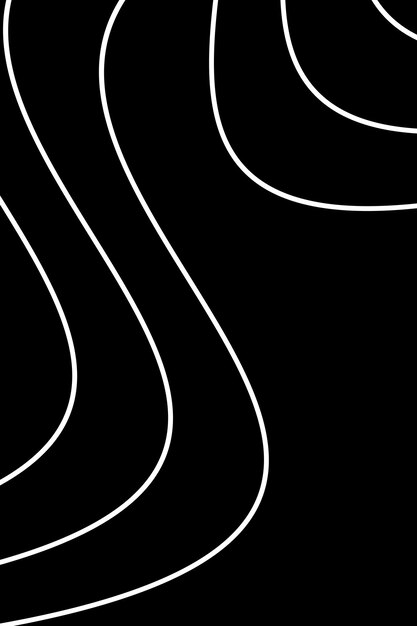 fondo vectorial líneas onduladas diseño en blanco y negro