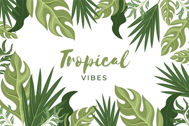 Fondo de vegetación tropical