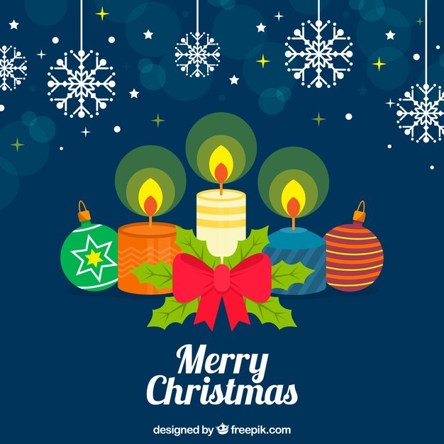 Fondo de vela de navidad