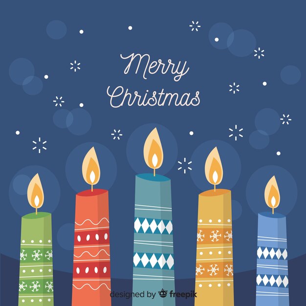 Fondo de vela de navidad