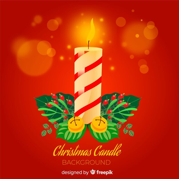 Fondo de vela de navidad