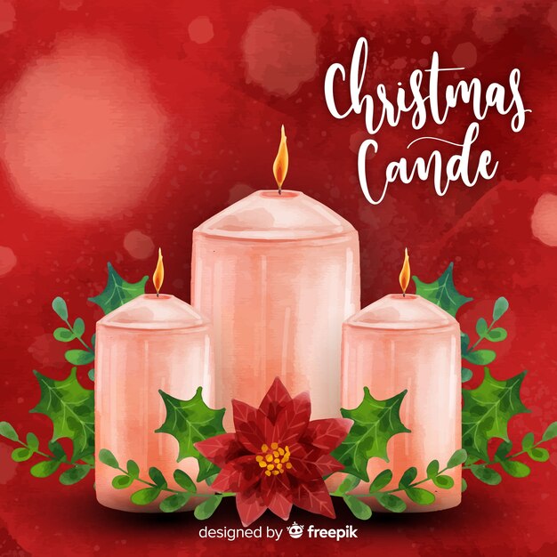 Fondo velas dibujadas a mano