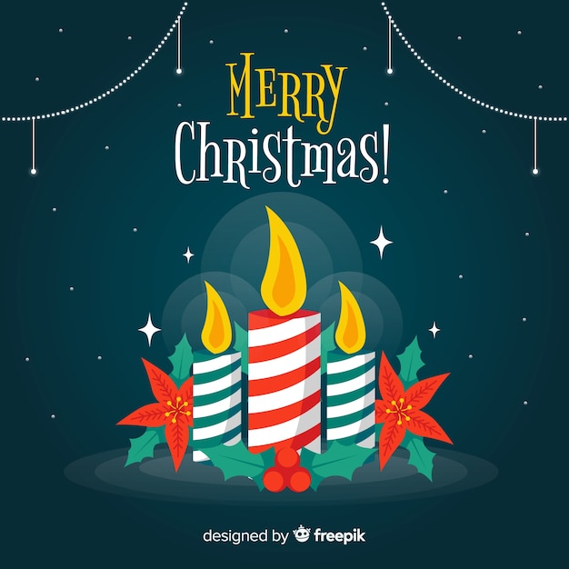 Fondo de velas de Navidad
