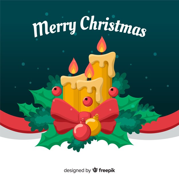 Fondo de velas de Navidad