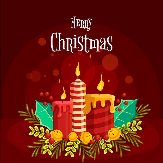 Fondo de las velas de Navidad