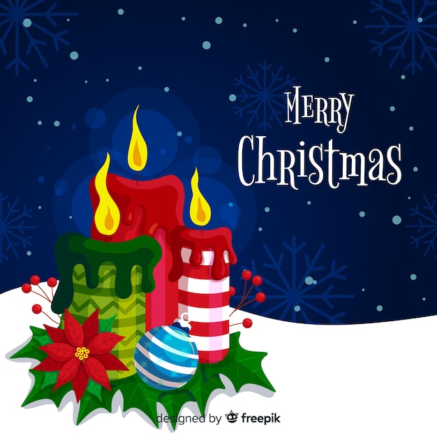 Fondo de velas de Navidad