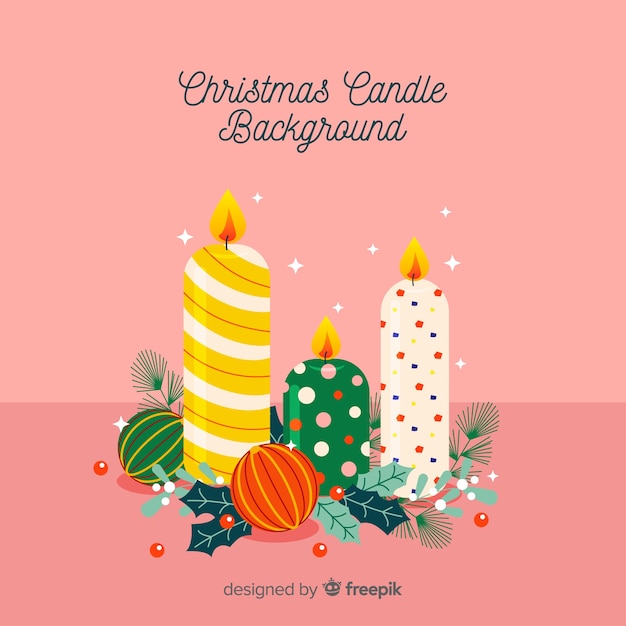 Fondo velas navidad