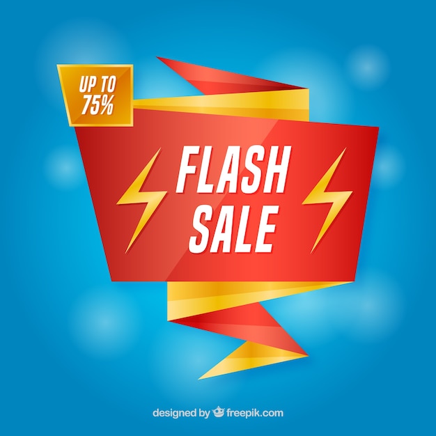 Fondo de venta flash en estilo gradiente
