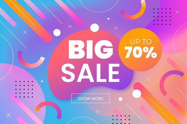 Fondo de venta en gradiente