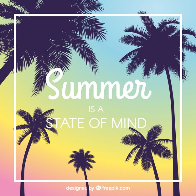 Fondo de verano con cita
