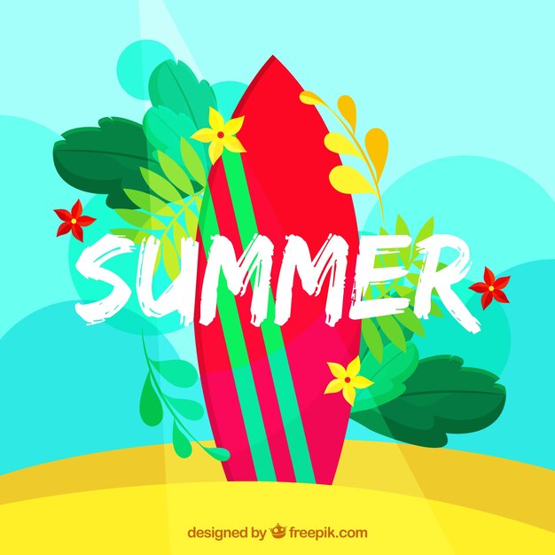 Fondo de verano con colores