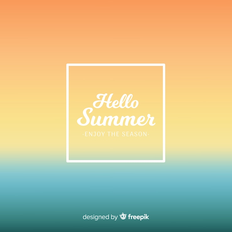 Vector gratuito el fondo del verano está borroso.