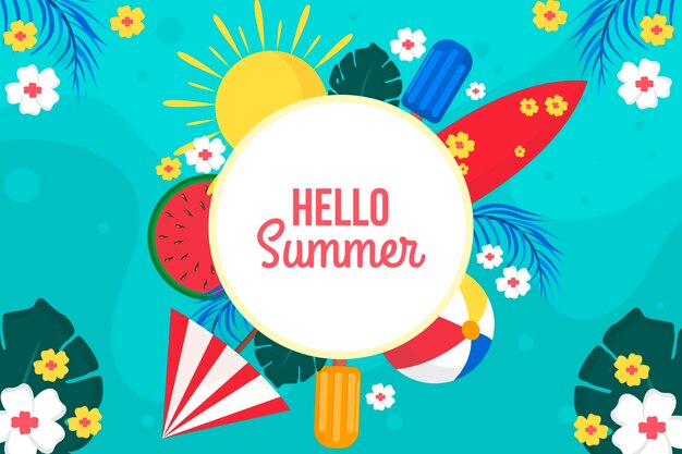 Fondo de verano estilo colorido