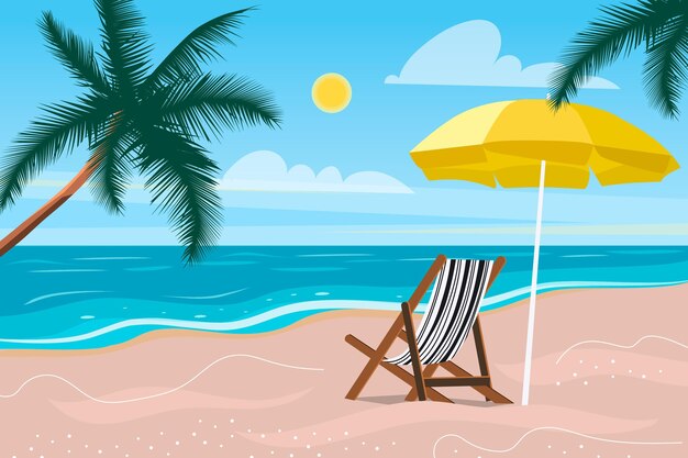 Fondo de verano para videollamadas.
