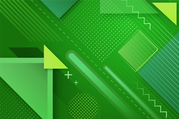 Fondo verde abstracto geométrico