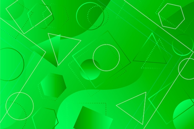 Fondo verde abstracto geométrico