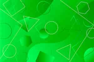 Vector gratuito fondo verde abstracto geométrico