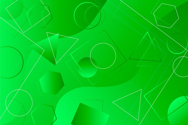 Fondo verde abstracto geométrico