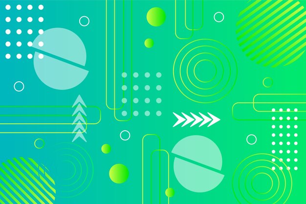 Fondo verde abstracto geométrico
