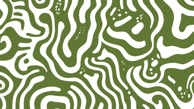 fondo verde con círculos laberinto