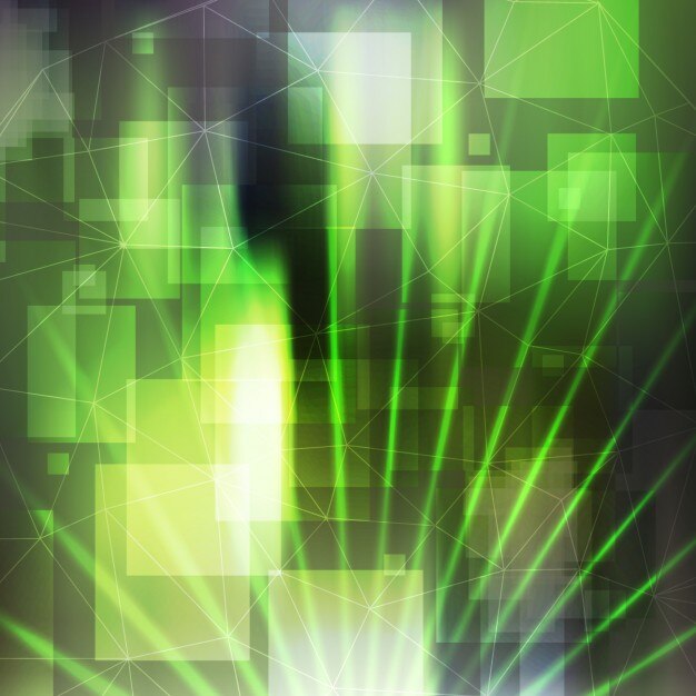 Fondo verde de discoteca con cuadrados