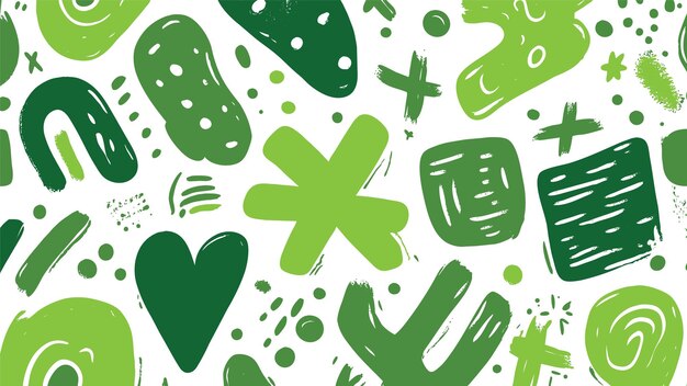 fondo verde con diseño