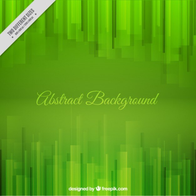 Fondo verde con formas geométricas