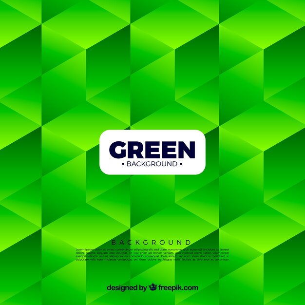 Fondo verde con formas