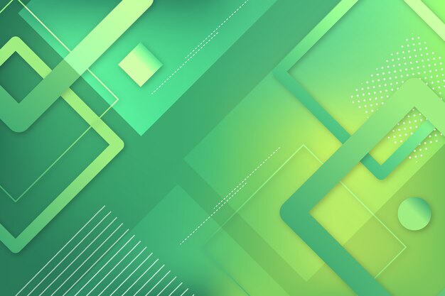 Fondo verde geométrico abstracto