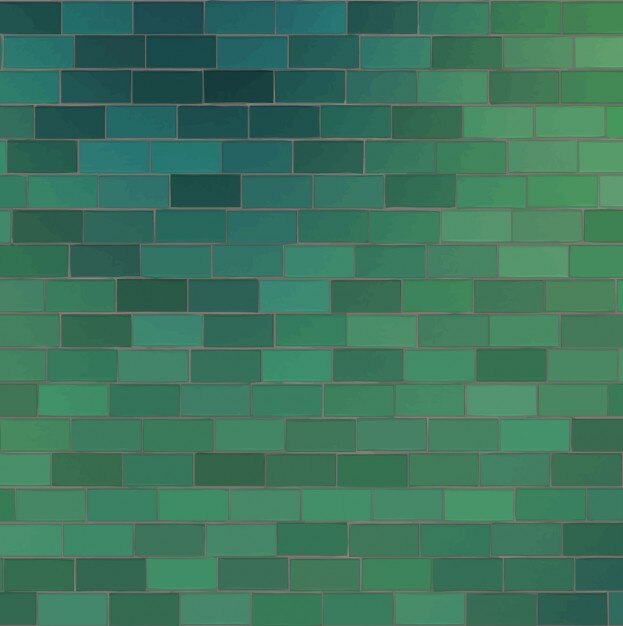 Fondo verde hecho de ladrillos
