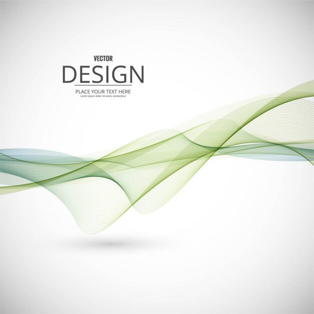 Fondo verde con ondas suaves