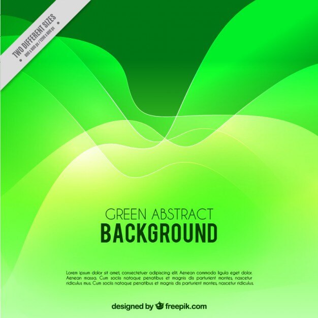 Fondo verde de ondas 