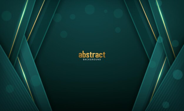 Fondo verde oscuro de lujo Ilustración vectorial