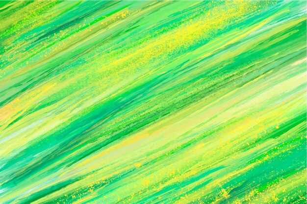Fondo verde pintado a mano abstracto